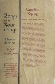 Cover of edition songsofsourdough00serv_21