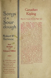 Cover of edition songsofsourdough00serv_25