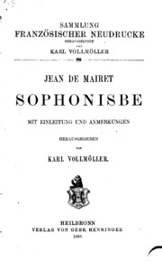 Cover of edition sophonisbe00vollgoog