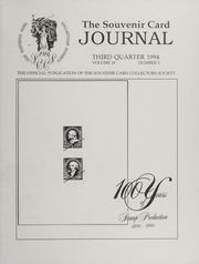 The Souvenir Card Journal: Third Quarter 1994, Vol. 14 No. 3