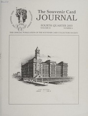 The Souvenir Card Journal: Fourth Quarter 2003