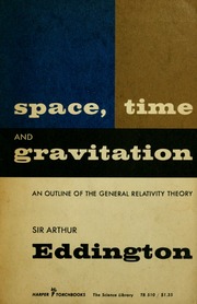Cover of edition spacetimegravit00eddi