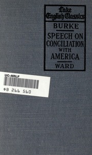 Cover of edition speechonconcili00burkrich