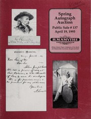 Spring Autograph Auction: Sale #137