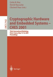 Cryptographic hardware and embedded systems  CHES 