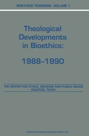 Bioethics Yearbook [electronic resource] : Theolog