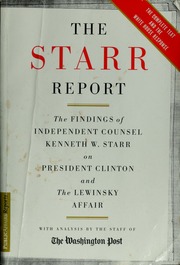 Cover of edition starrreportfindi00star