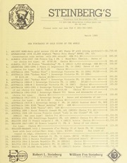 Steinberg's Fixed Price List: 1989
