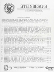 Steinberg's Fixed Price List: 1994