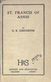Cover of edition stfrancisofassis00chesuoft