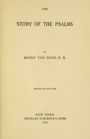 Cover of edition storyofpsalms00vand