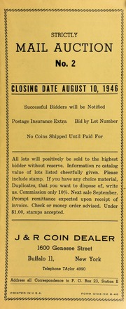 Strictly mail auction no. 2. [08/10/1946]
