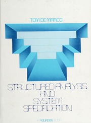 Cover of edition structuredanalys0000dema