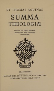 Cover of edition stthomasaquinas0007unse