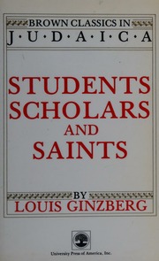 Cover of edition studentsscholars0000ginz