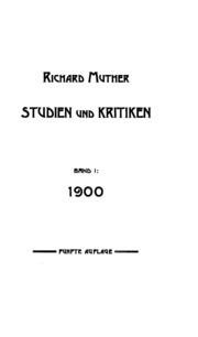 Cover of edition studienundkriti00muthgoog