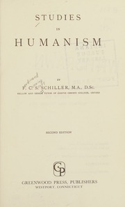 Cover of edition studiesinhumanis0000schi