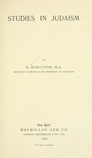 Cover of edition studiesinjudais00sche