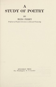 Cover of edition studyofpoetry0000perr