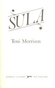 Cover of edition sula00morr_1