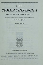 Cover of edition summatheologica02thom