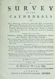 Cover of edition surveyofcathedra03will