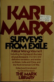 Cover of edition surveysfromexile00marx