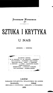 Cover of edition sztukaikrytykau01witkgoog
