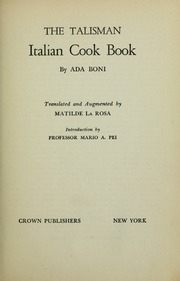 Cover of edition talismanitalianc00boni