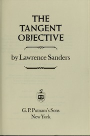 Cover of edition tangentobjectiveputnam00sand