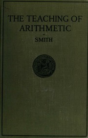 Cover of edition teachingarithmet00smitiala