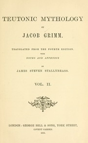 Cover of edition teutonicmytholo02grim