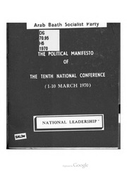 The Political Manifesto of the Tenth National Conf...