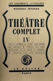 Cover of edition theatrecomplet0004feyd