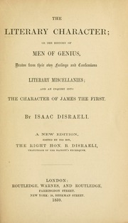 Cover of edition theliterarychara00disr