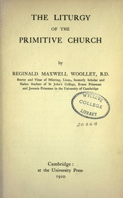 Cover of edition theliturgyofthep00wooluoft