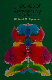 Cover of edition theoriesofperson0000ryck_v8r9