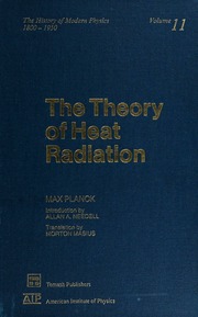Cover of edition theoryofheatradi0011plan