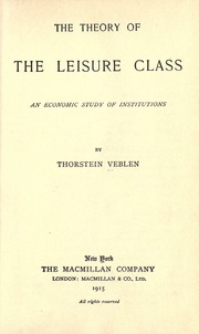 Cover of edition theoryofleisurec00vebliala