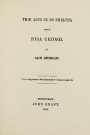 Cover of edition thigagussedobhea1894buny