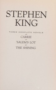 Cover of edition threecompletenov0000king