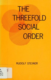Cover of edition threefoldsocialo00stei
