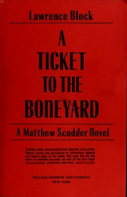 Cover of edition tickettoboneyard00bloc