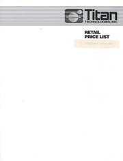 Titan Technologies, Inc  1983 price list and broch...