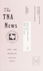 The TNA News: April 1992 Vol. XXXII No. 2