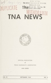 The TNA News: September, 1962