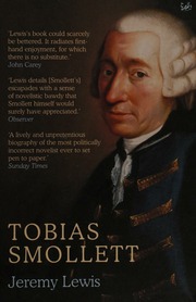 Cover of edition tobiassmollett0000lewi