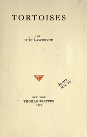 Cover of edition tortoises00lawruoft