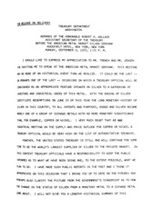 Remarks of the Honorable Robert A. Wallace