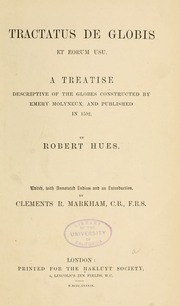 Cover of edition tractatusdeglobi00huesrich